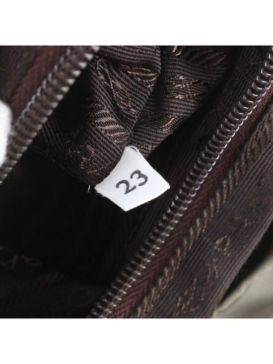 Prada White Tessuto Nylon Triangle Logo Leather Backpack main image 4